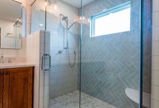 Contemporary bathroom remodeling in Champaign Urbana