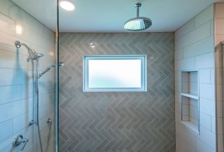 Contemporary bathroom remodeling in Champaign Urbana