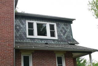Exterior dormer for historic home bathroom remodel in Sidney IL