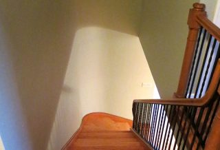 Refinished staircase and banister, home improvement in Urbana IL