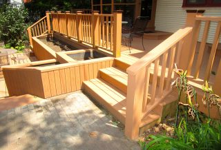 refurbished planter boxes and deck - small home improvement projects in Urbana IL
