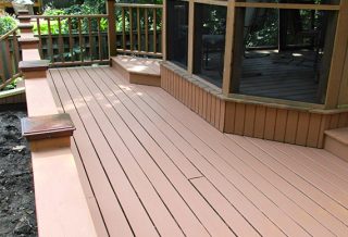 sand, stain, clean wooden porch and deck - small home improvement projects in Urbana IL