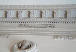 Repaired dentil mouldings, Historic restoration of Orpheum Children's Science Museum in Champaign IL