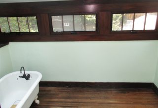 Urbana IL bathroom remodel with new roof and skylights.