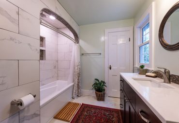 Bathroom Remodel with Arched Alcove in Urbana IL.