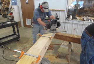 Timber framing workshops provide additional educational opportunities for our general contracting construction crew.